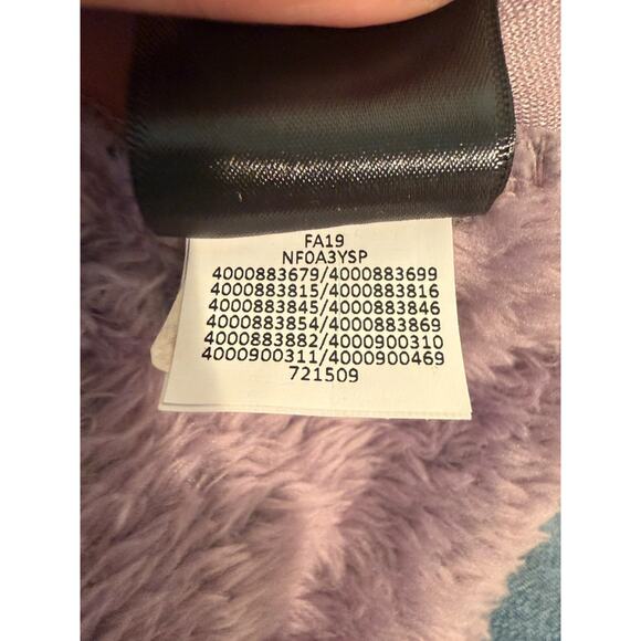 The North Face Plush Fleece Pullover XS Lavender Purple 1/4 Zip Jacket NF0A3YSP - Picture 11 of 11